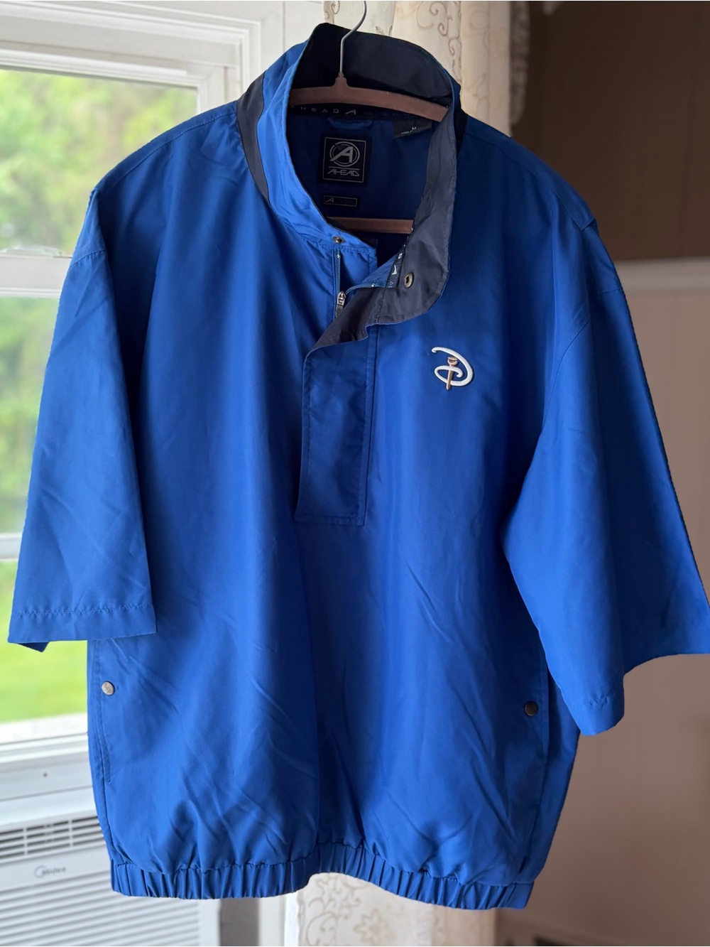 Ahead Walt Disney World Golf Qtr-Zip  Performance Pullover Windbreaker Men’s M